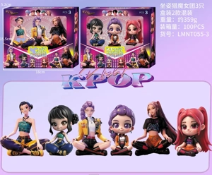 Demon Hunting Girl Squad Figure Sitting Girl Adult Version Chibi Window Box 3 Types