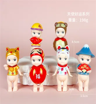 Papang Angel Good Luck Series Figurines 6 Pieces [Premium Version]