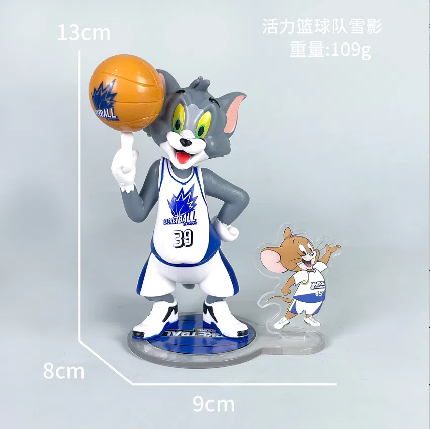 Tom and Jerry Figurines Energetic Basketball Team Snow Shadow