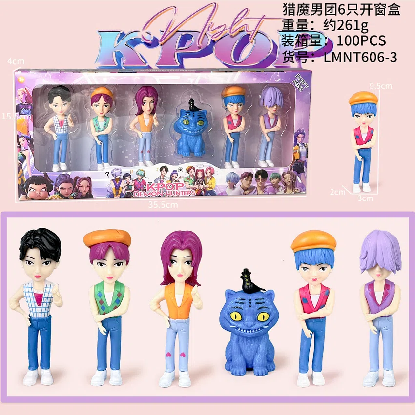 Demon Hunting Girl Squad Figure 4-inch Boys Window Box 6 Types