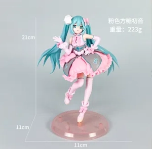 Hatsune Miku Figure Sugar Cube Hatsune with Black Base