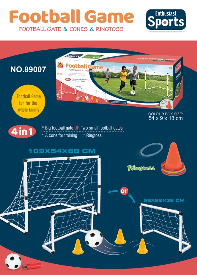 2-in-1 Soccer Goal EN71 Certified Bulk Toy Wholesale