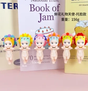 Pampam Angel Flower Gift Face-Support Series Figurines 6 pieces
