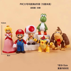 Second-generation large Mario figurines, 6 types