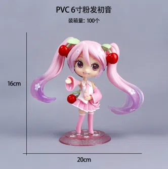 6-inch Pink Hair Hatsune Miku Figurine