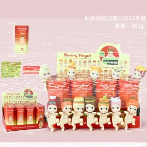 Lying Angel Leg-Raising Hamburger Plush Series Figure 12 Types