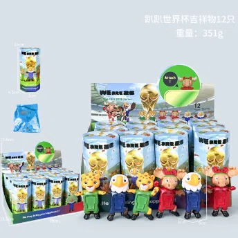 Papi Angel World Cup Mascot Figurine Series 12 Pieces