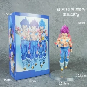 Dragon Ball God of Destruction Vegeta Figure Purple Hair