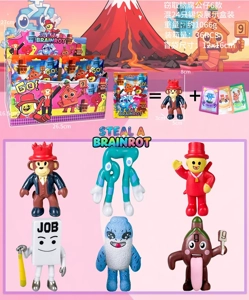 Brain-Rot Agent Figurines Blind Bag with Cards 24 Pieces