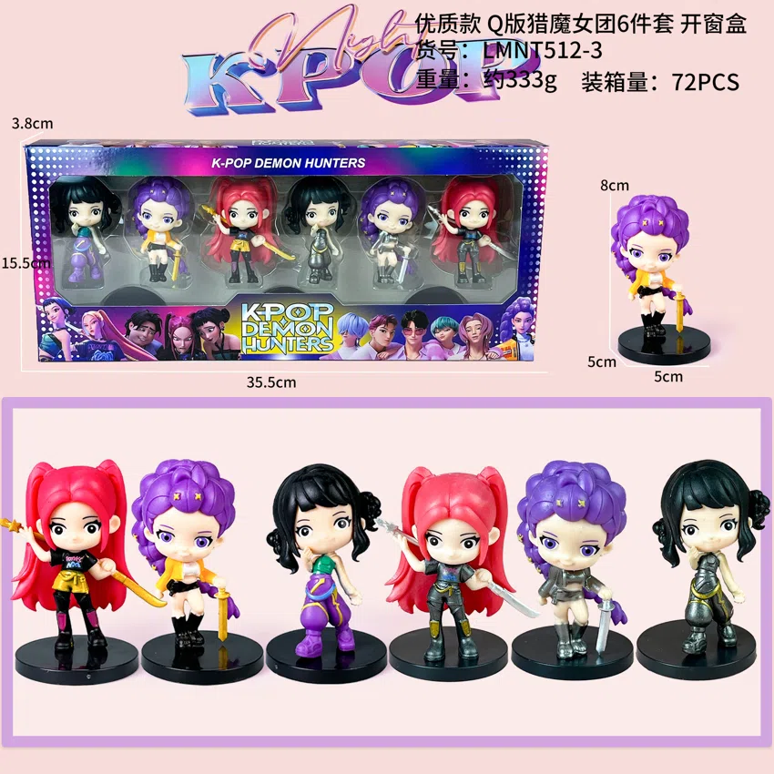 Demon Hunting Girl Squad Figure Chibi Girl Squad Window Box 6 Types