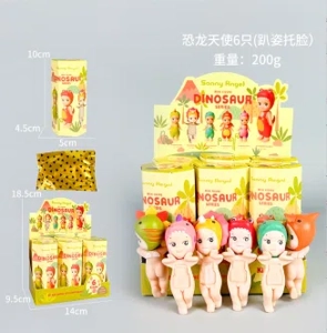 Lying Angel Dinosaur Face Resting Series Figurines 6 Types