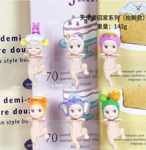 Pampam Angel Love Returns Home Leg-Lift Series Figurines 6 pieces