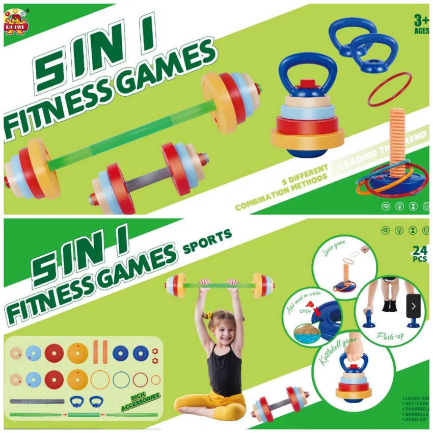 5-in-1 Weightlifting Set (24pcs)