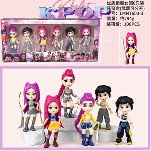 Demon Hunting Girl Squad Figure Premium Version 4-inch Girl Squad Window Box 6 Types [Weapons Can Be Separate]