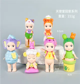 Papang Angel Home Sweet Home Series Figurines 6 Pieces [Premium Version]