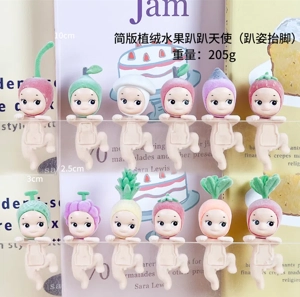 12 models of angel simplified version fruit foot lifting series figures [flocked version]