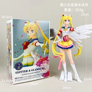 Beautiful Girl Transforming Sailor Moon Figurine