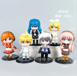 Hatsune Miku Figure Q Version Hatsune B Version 6 Pieces