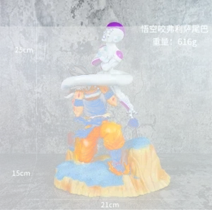Dragon Ball figure Goku bites Frieza's tail