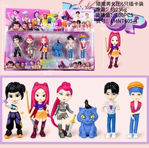 Demon Hunting Girl Squad Figure Boys and Girls Carded 6 Types