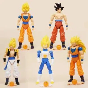 Dragon Ball Figure 5 Variants Super Saiyan Poseable with Interchangeable Hands Dragon Ball B Version