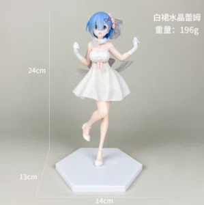 Crystal Rem figure White Dress
