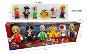 Second-generation Mario figurines, 6 types