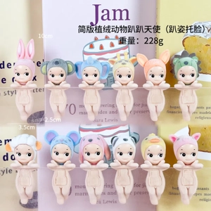 12 models of angel simplified animal face support series figures [flocked version]