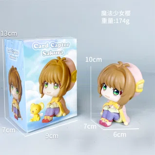 Magical Girl Sakura Figurine Q-version Sitting Cute