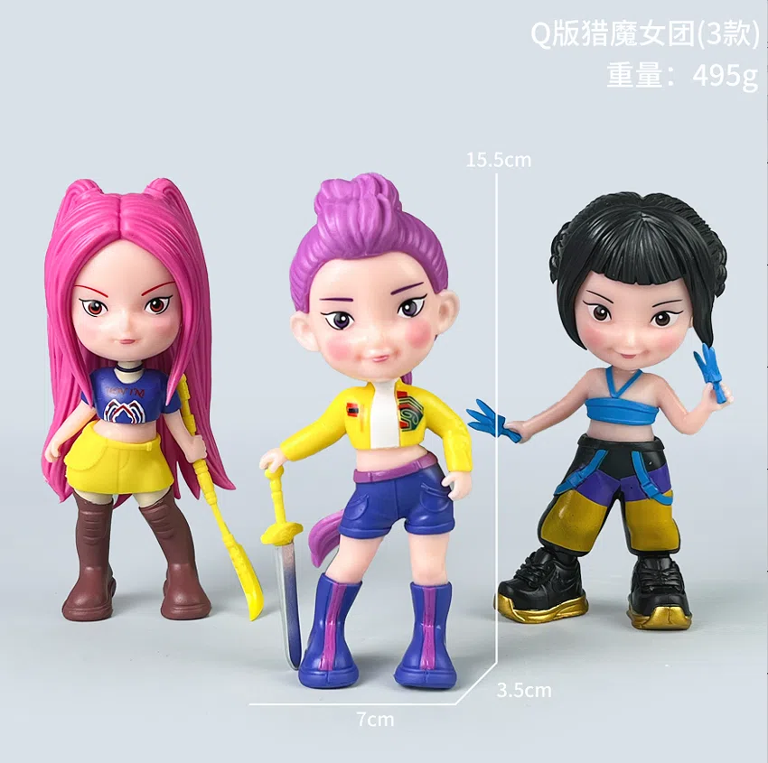 Witch hunting group figure large witch hunt group 3 models