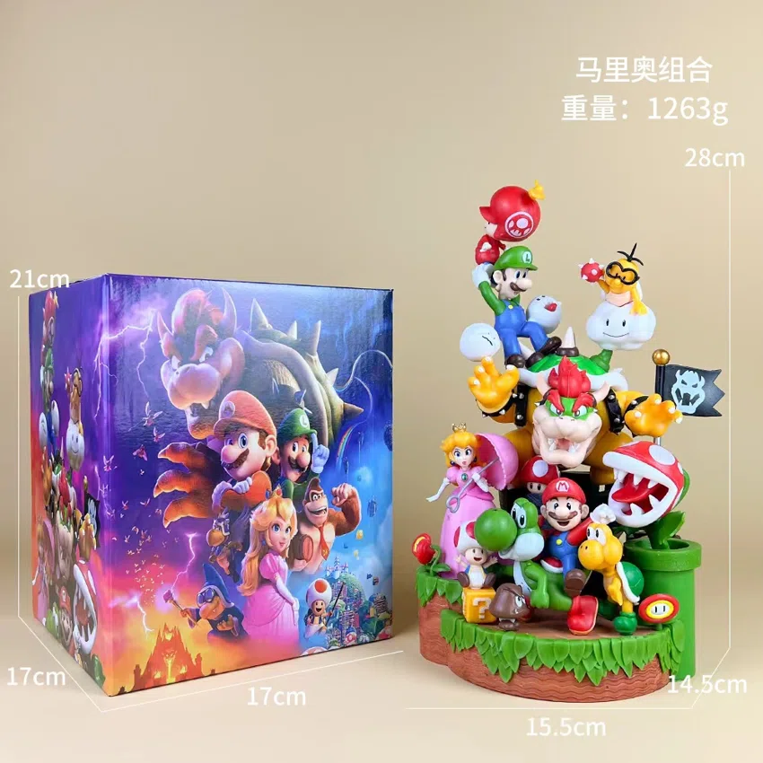 Prone Angel Mario series figurines, 12 types