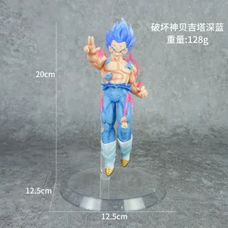 Dragon Ball God of Destruction Vegeta Figure Dark Blue Hair