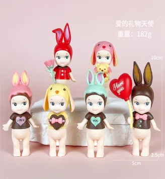 Papang Angel Love Angel Series Figurines 6 Pieces [Premium Version]