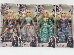 11.5-inch live hand fashion Barbie doll with floral dress four-color mixed
