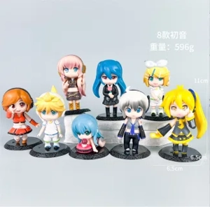 Hatsune Miku Figure Holding Flowers Hatsune 8 Pieces