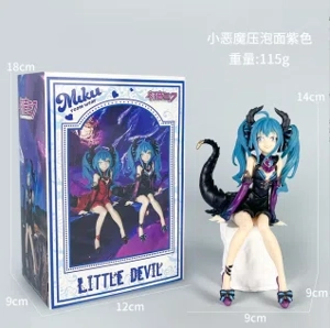 Little Devil Figure Compressing Instant Noodles Purple