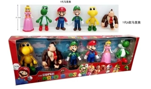 First-generation Mario figurines, 6 types