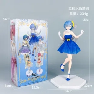 Crystal Rem figure Blue Dress