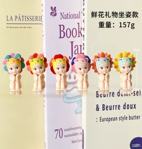 Pampam Angel Sitting Flower Gift Series Figurines 6 pieces