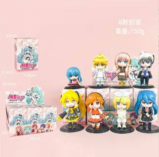 Hatsune Miku Figure Holding Flowers Hatsune 8 Pieces