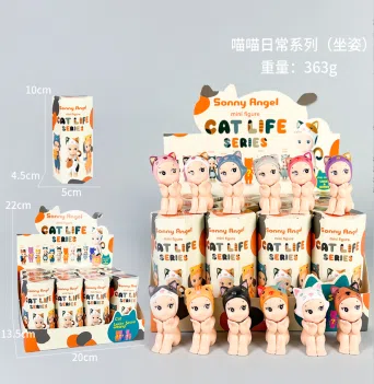 12 types of angel sitting posture meow meow daily series figures