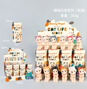 12 types of angel sitting posture meow meow daily series figures