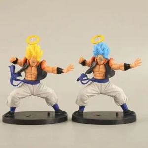 Dragon Ball figure battle version of Gogeta yellow/blue hair