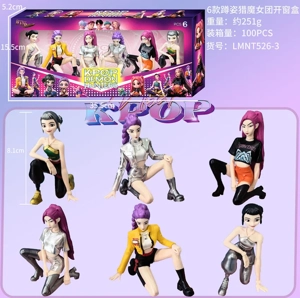 Demon Hunting Girl Squad Figure Crouching Pose Window Box 6 Types