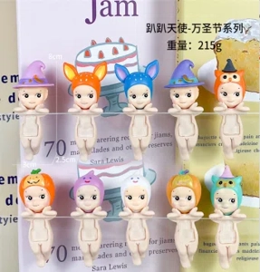 Paw Paw Angel Halloween Series Figurine 12 Pieces