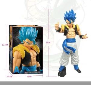 Dragon Ball Vegeta Figure Vegeta Double Hand Raised (Blue Hair) [ABS legs]