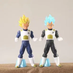 Dragon Ball figure Saiyan Vegeta with yellow/blue hair