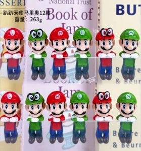 Pampam Angel Mario Series Figurines 12 pieces