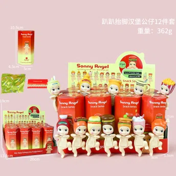 Lying Angel Face-Supporting Hamburger Plush Series Figure 12 Types