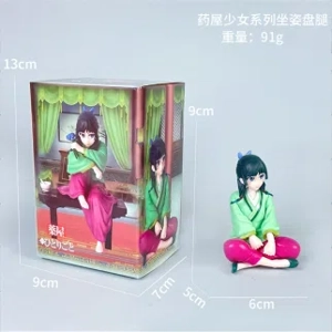 Medicine Shop Girl Figurine, Kneeling Pose, Whispering